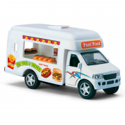 Грузовик с хот догами и бургерами Kinsmart Fast Food Truck
