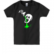 Дитяча футболка  з черепом і отрутою