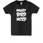 Детская футболка  Angry birds nerd