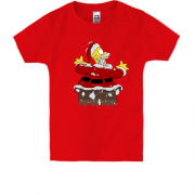 Дитяча футболка Гомер - Санта