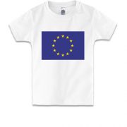 Детская футболка с флагом  Евро Союза