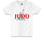 Детская футболка Дзюдо с силуэтом борцов