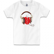 Дитяча футболка Music for heart