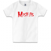 Детская футболка  с надписью Misfits