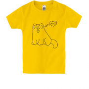 Детская футболка Кот Саймона
