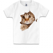 Дитяча футболка з ховаючимся котом