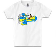 Дитяча футболка Міккі в літаку