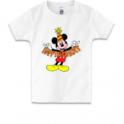 Детская футболка Mickey Happy birthday