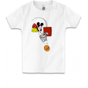 Дитяча футболка Міккі баскетбол