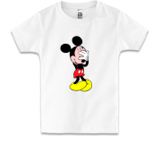 Детская футболка смущенный Мики Маус