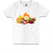Детская футболка с фруктовым букетом
