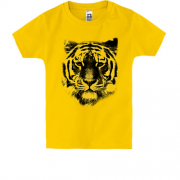 Детская футболка с тигром (контур)