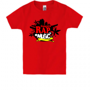 Детская футболка  Gangsta Rap Music