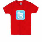 Дитяча футболка з иконкой Twitter