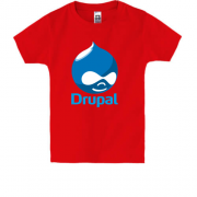 Детская футболка с логотипом Drupal