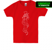 Детская футболка со змеей на клинке