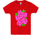 Дитяча футболка з трояндами