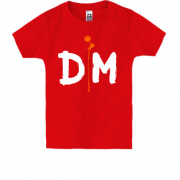 Детская футболка Depeche Mode orange rose