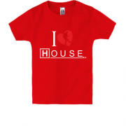 Детская футболка "Я люблю Хауса"