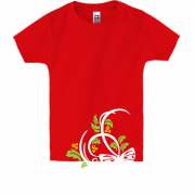 Детская футболка с орнаментом бабочки