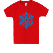 Детская футболка со снежинкой