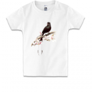 Детская футболка с птичкой