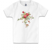 Детская футболка с цветочным артом