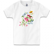 Детская футболка с цветочным артом (2)
