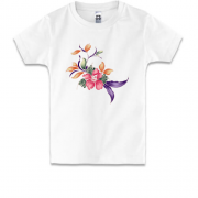 Детская футболка с рисунком цветов (2)