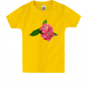 Дитяча футболка з рожевим квіткою (2)