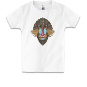Детская футболка этно обезьяна