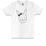 Детская футболка Грустный заяц