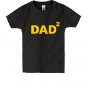 Детская футболка папа двойняшек