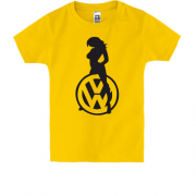 Дитяча футболка Volkswagen (лого з дівчиною)