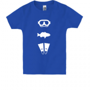 Детская футболка ICONSPEAK the diver story