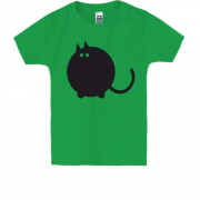 Детская футболка с толстым котом