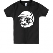 Детская футболка с котом-космонавтом