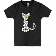 Детская футболка кошка - мумия