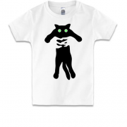 Детская футболка Кот в руках