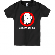 Детская футболка ghosts are ok