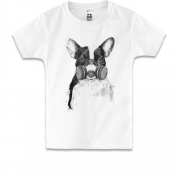 Детская футболка с собакой в респираторе