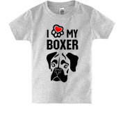 Детская футболка I love my boxer