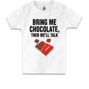 Детская футболка Bring me chocolate