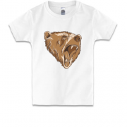Детская футболка с ревущим медведем