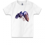 Дитяча футболка з грізним птахом
