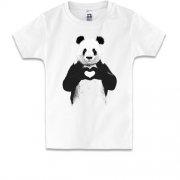 Дитяча футболка Панда з серцем