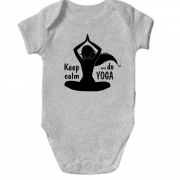 Дитячий боді Keep Calm an Do Yoga