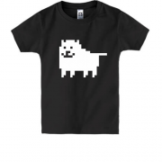 Детская футболка Undertale game dog