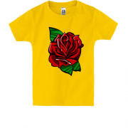 Дитяча футболка з трояндою