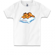 Детская футболка со спящим Гарфилдом